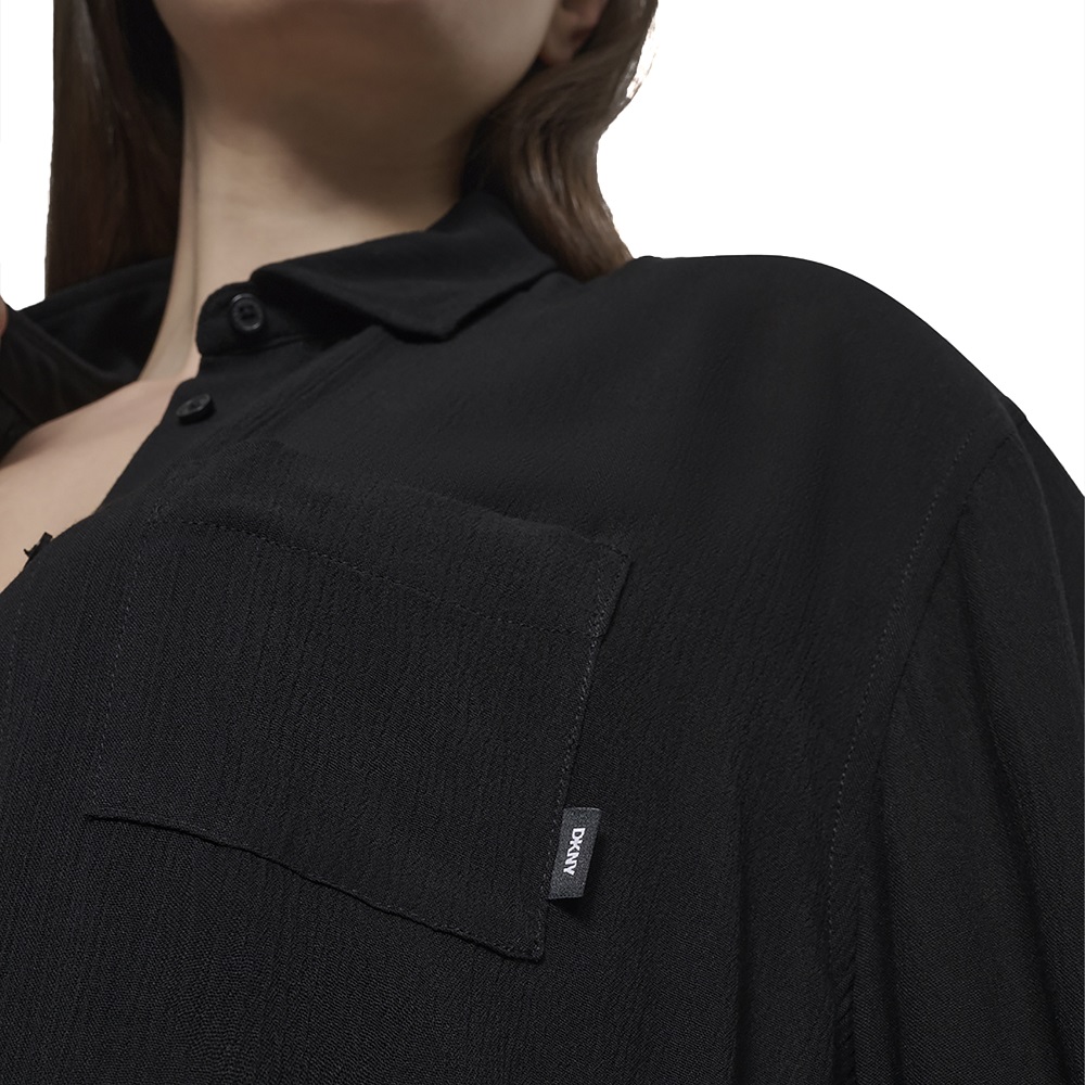 DKNY</br>DKNY DIE6C955-BLK Γυναικείο Πουκάμισο Παραλίας Μαύρο DKNY</br>DKNY DIE6C955-BLK Γυναικείο Πουκάμισο Παραλίας Μαύρο
