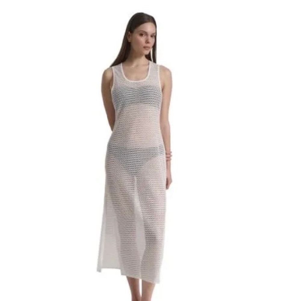 DKNY</br>DKNY DIE6C980-SW9 Γυναικείο Καφτάνι Λευκό DKNY</br>DKNY DIE6C980-SW9 Γυναικείο Καφτάνι Λευκό