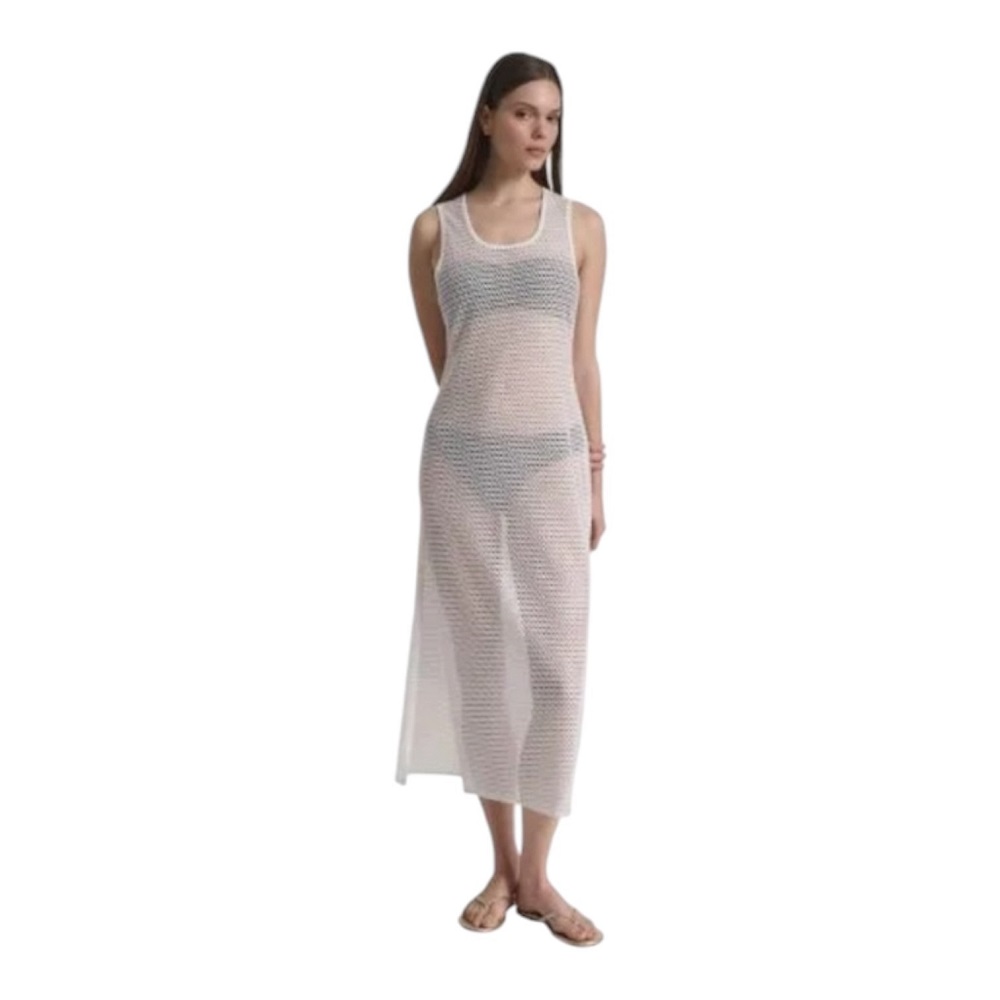 DKNY</br>DKNY DIE6C980-SW9 Γυναικείο Καφτάνι Λευκό DKNY</br>DKNY DIE6C980-SW9 Γυναικείο Καφτάνι Λευκό