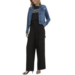 Γυναικείο Μπουφάν Τζιν Μπλε DJ4J6006-F3J DKNY