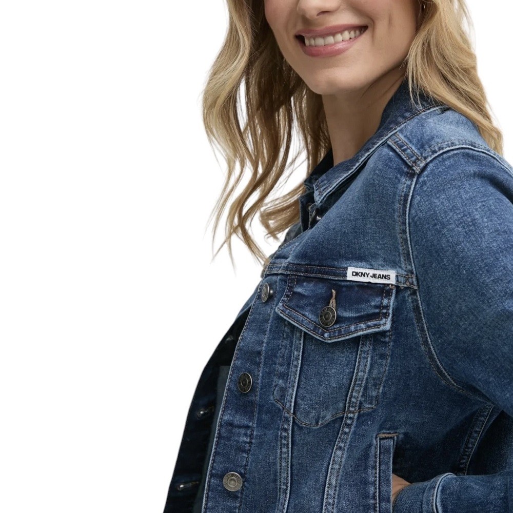 DKNY</br>Γυναικείο Μπουφάν Τζιν Μπλε DJ4J6006-F3J DKNY DKNY</br>Γυναικείο Μπουφάν Τζιν Μπλε DJ4J6006-F3J DKNY
