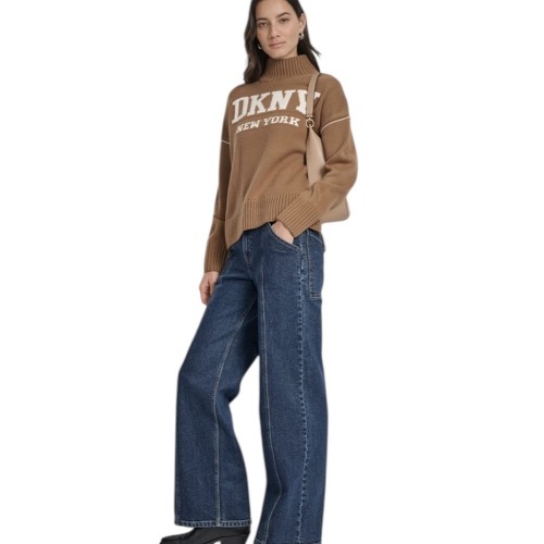 DKNY DJ4R0386-003 Γυναικείο Πουλόβερ Κάμελ DKNY DJ4R0386-003 Γυναικείο Πουλόβερ Κάμελ