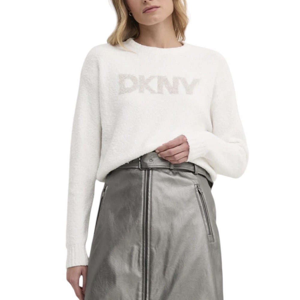 DKNY</br>Γυναικείο Πουλόβερ Εκρού/Χρυσό DJ4R0424-IGD DKNY DKNY</br>Γυναικείο Πουλόβερ Εκρού/Χρυσό DJ4R0424-IGD DKNY