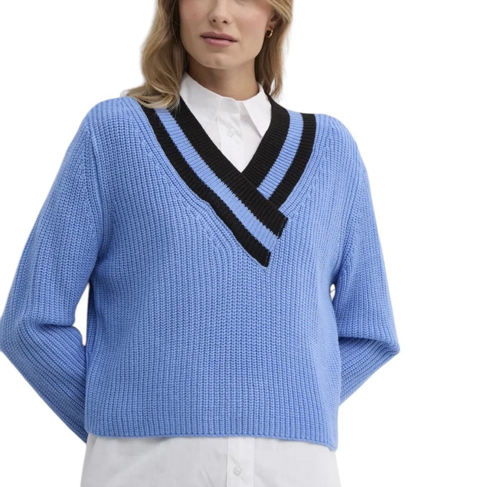 DKNY</br>Γυναικείο Πουλόβερ Γαλάζιο/Μαύρο DJ4R0430-XQL DKNY DKNY</br>Γυναικείο Πουλόβερ Γαλάζιο/Μαύρο DJ4R0430-XQL DKNY
