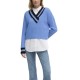 DKNY</br>Γυναικείο Πουλόβερ Γαλάζιο/Μαύρο DJ4R0430-XQL DKNY DKNY</br>Γυναικείο Πουλόβερ Γαλάζιο/Μαύρο DJ4R0430-XQL DKNY