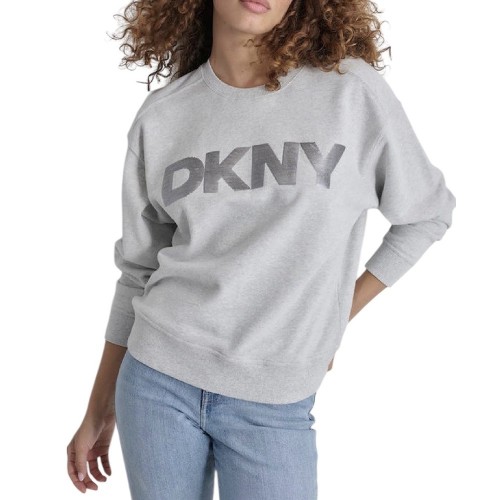 Γυναικείο Φούτερ Γκρι DJ4T1254-I3G DKNY Γυναικείο Φούτερ Γκρι DJ4T1254-I3G DKNY