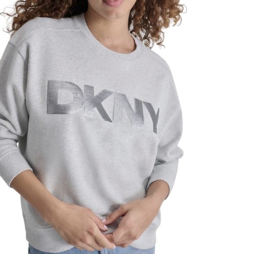 Γυναικείο Φούτερ Γκρι DJ4T1254-I3G DKNY Γυναικείο Φούτερ Γκρι DJ4T1254-I3G DKNY
