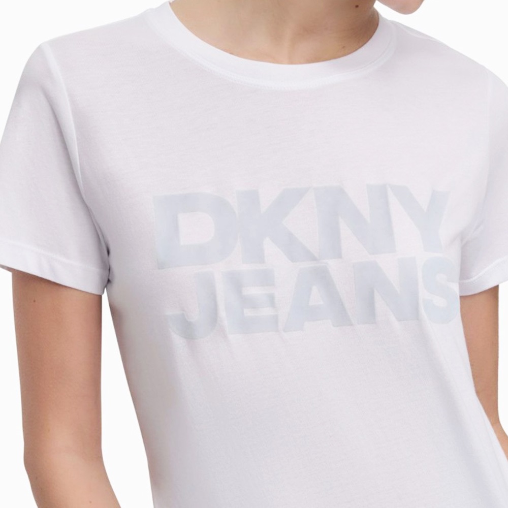 DKNY</br>Γυναικείο T-shirt Λευκό/Σιέλ DJ4T1265-KZO DKNY DKNY</br>Γυναικείο T-shirt Λευκό/Σιέλ DJ4T1265-KZO DKNY