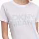 DKNY</br>Γυναικείο T-shirt Λευκό/Σιέλ DJ4T1265-KZO DKNY DKNY</br>Γυναικείο T-shirt Λευκό/Σιέλ DJ4T1265-KZO DKNY