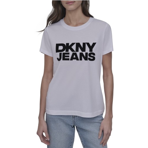 DKNY DJ4T1265-WHB Γυναικείο T-shirt Λευκό/Μαύρο DKNY DJ4T1265-WHB Γυναικείο T-shirt Λευκό/Μαύρο