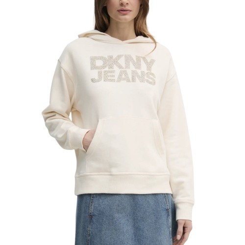 Γυναικείο Φούτερ Εκρού/Χρυσό DJ4T1299-I1K DKNY Γυναικείο Φούτερ Εκρού/Χρυσό DJ4T1299-I1K DKNY