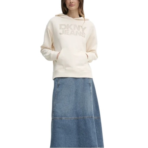 Γυναικείο Φούτερ Εκρού/Χρυσό DJ4T1299-I1K DKNY Γυναικείο Φούτερ Εκρού/Χρυσό DJ4T1299-I1K DKNY