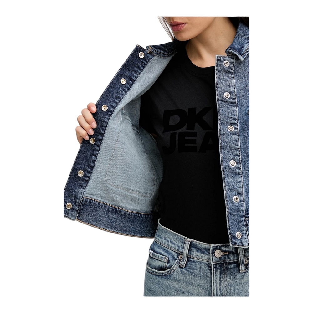 DKNY</br>DKNY DJ5J6122-YJQ Γυναικείο Μπουφάν Τζιν Μπλε