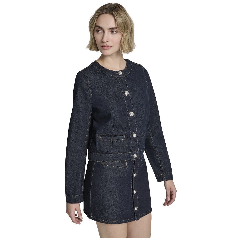 DKNY</br>DKNY DJ5J6196-O09 Γυναικείο Μπουφάν Τζιν Denim Cropped DKNY</br>DKNY DJ5J6196-O09 Γυναικείο Μπουφάν Τζιν Denim Cropped