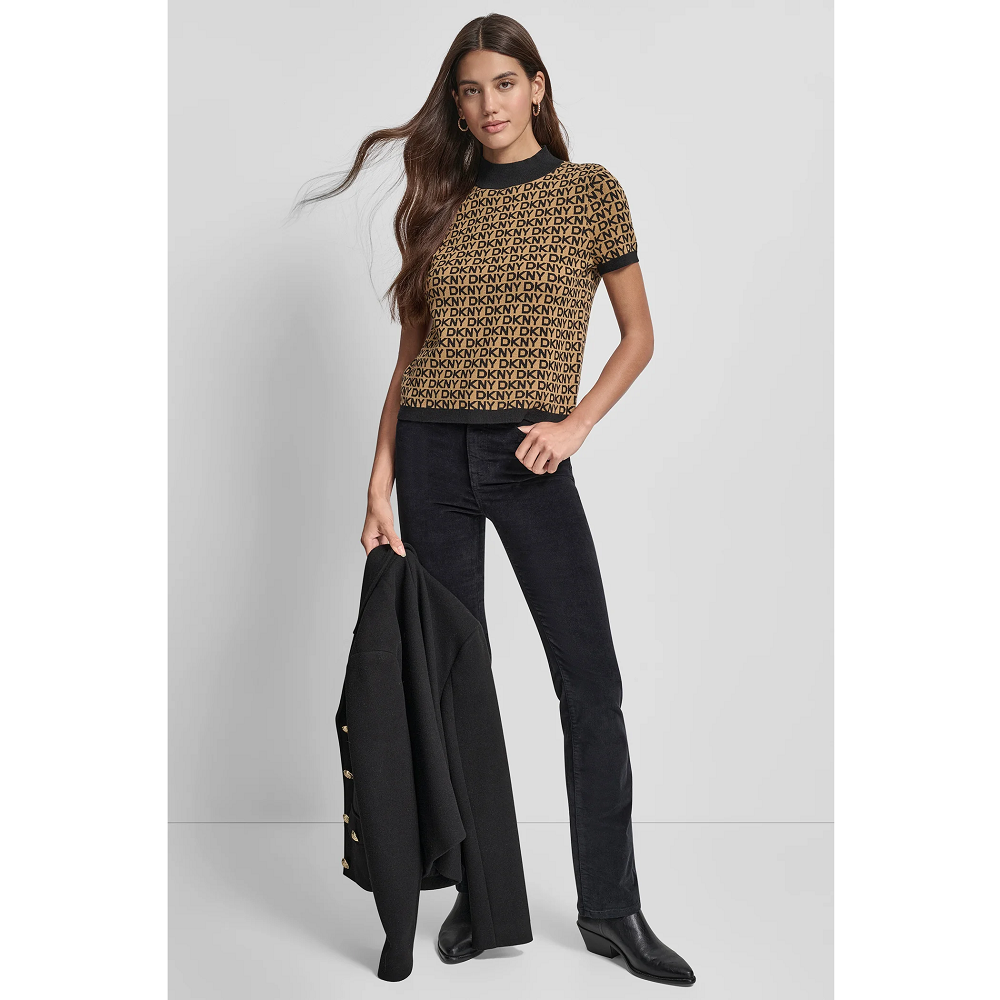 DKNY</br>DKNY DJ5R0808-NPX Γυναικεία Μπλούζα Μπεζ/Μαύρο DKNY</br>DKNY DJ5R0808-NPX Γυναικεία Μπλούζα Μπεζ/Μαύρο