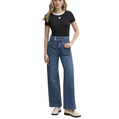 Γυναικείο T-shirt Μαύρο/Λευκό DJ5T1340-BLW Dkny Γυναικείο T-shirt Μαύρο/Λευκό DJ5T1340-BLW Dkny