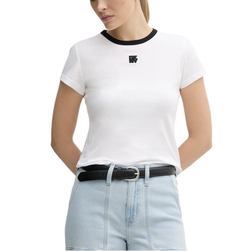 Γυναικείο T-shirt Λευκό/Μαύρο DJ5T1340-WHB DKNY Γυναικείο T-shirt Λευκό/Μαύρο DJ5T1340-WHB DKNY