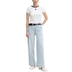 Γυναικείο T-shirt Λευκό/Μαύρο DJ5T1340-WHB DKNY