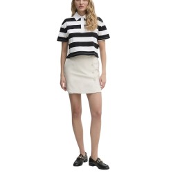 Γυναικεία Μπλούζα Πόλο Λευκό/Μαύρο DJ5T1421-WHB DKNY