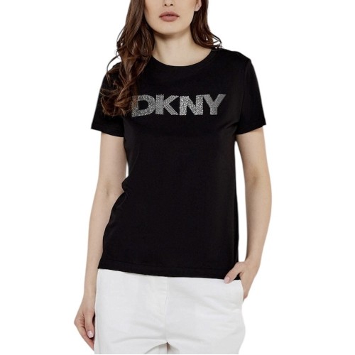 Γυναικείο T-shirt Μαύρο/Ασημί DJ5T1423-BSV DKNY Γυναικείο T-shirt Μαύρο/Ασημί DJ5T1423-BSV DKNY