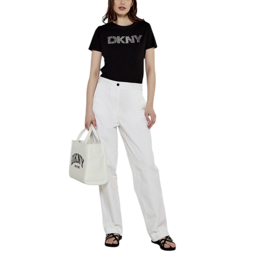 DKNY</br>Γυναικείο T-shirt Μαύρο/Ασημί DJ5T1423-BSV DKNY DKNY</br>Γυναικείο T-shirt Μαύρο/Ασημί DJ5T1423-BSV DKNY