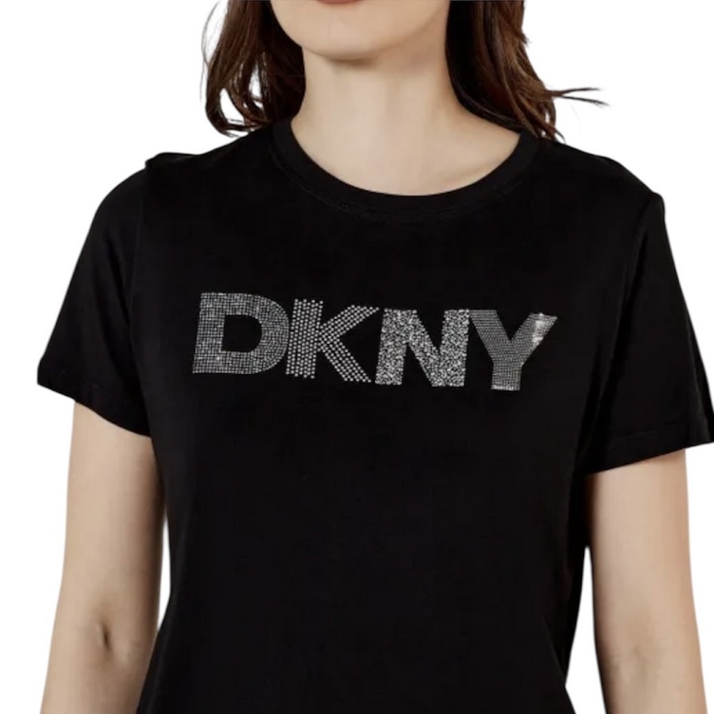 DKNY</br>Γυναικείο T-shirt Μαύρο/Ασημί DJ5T1423-BSV DKNY DKNY</br>Γυναικείο T-shirt Μαύρο/Ασημί DJ5T1423-BSV DKNY