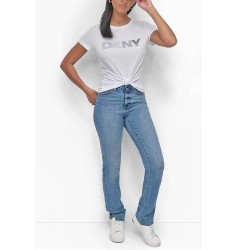 Γυναικείο T-shirt Λευκό/Ασημί DJ5T1423-WTL DKNY