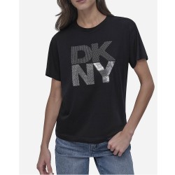 Γυναικείο T-shirt Μαύρο/Ασημί DJ5T1433-BSV DKNY