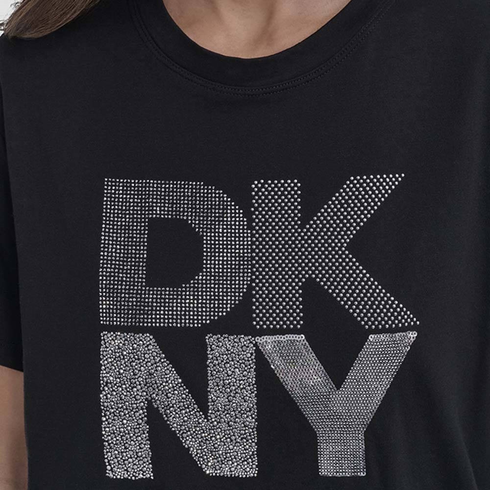 DKNY</br>Γυναικείο T-shirt Μαύρο/Ασημί DJ5T1433-BSV DKNY DKNY</br>Γυναικείο T-shirt Μαύρο/Ασημί DJ5T1433-BSV DKNY