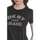 DKNY</br>DKNY DJ5T1510-BSV Γυναικείο T-shirt Μαύρο/Ασημί