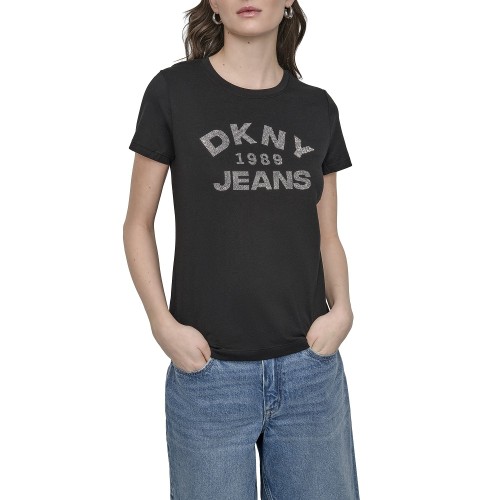 DKNY DJ5T1510-BSV Γυναικείο T-shirt Μαύρο/Ασημί DKNY DJ5T1510-BSV Γυναικείο T-shirt Μαύρο/Ασημί
