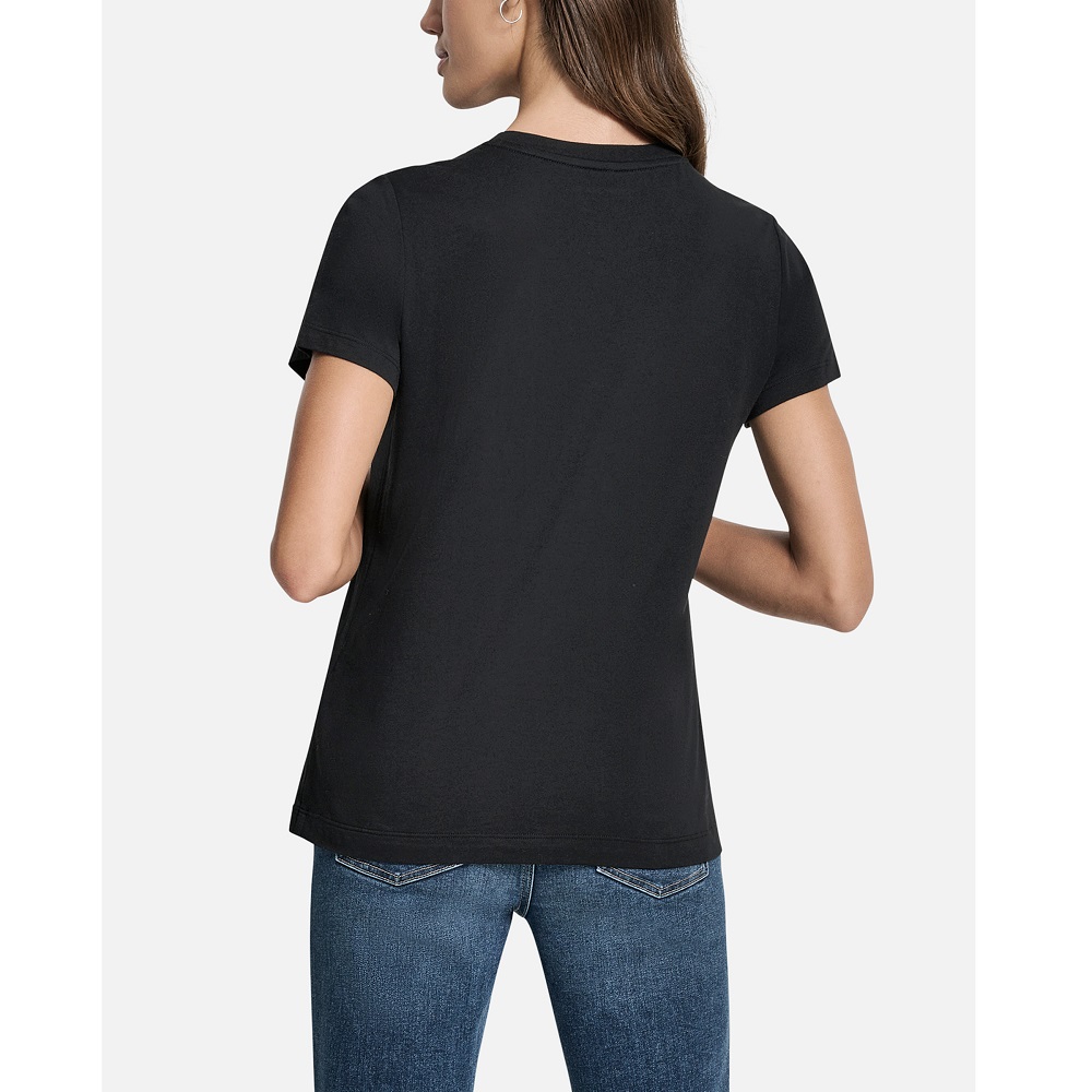 DKNY</br>DKNY DJ5T1628-OKI Γυναικείο T-shirt Μαύρο/Ασημί