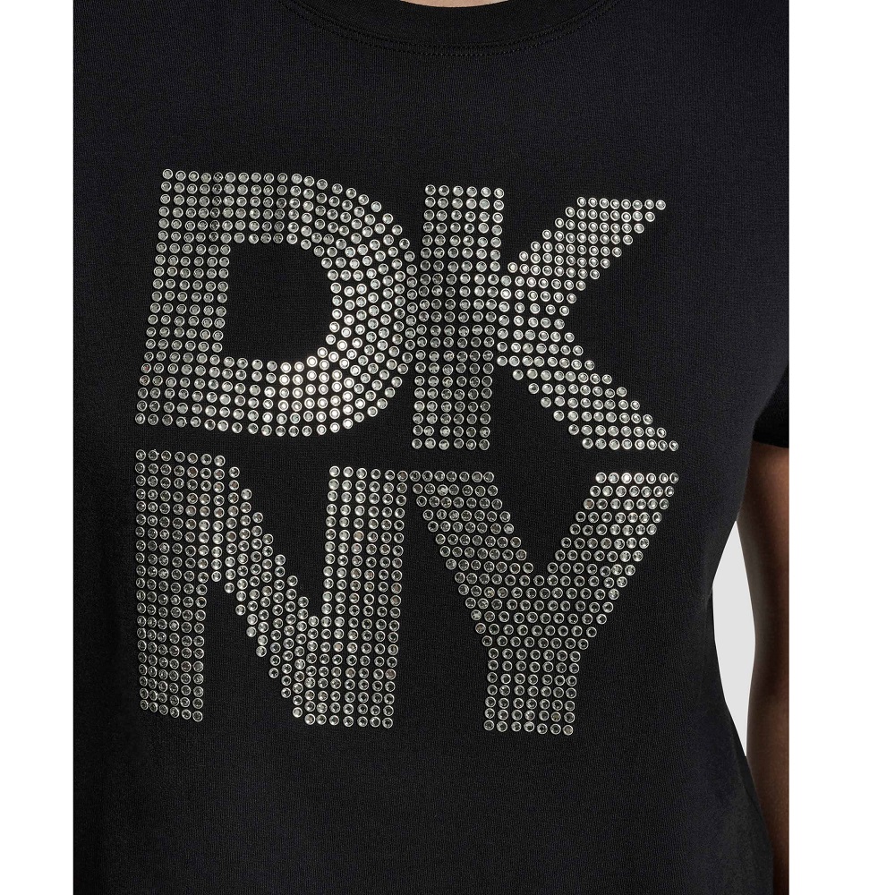DKNY</br>DKNY DJ5T1628-OKI Γυναικείο T-shirt Μαύρο/Ασημί
