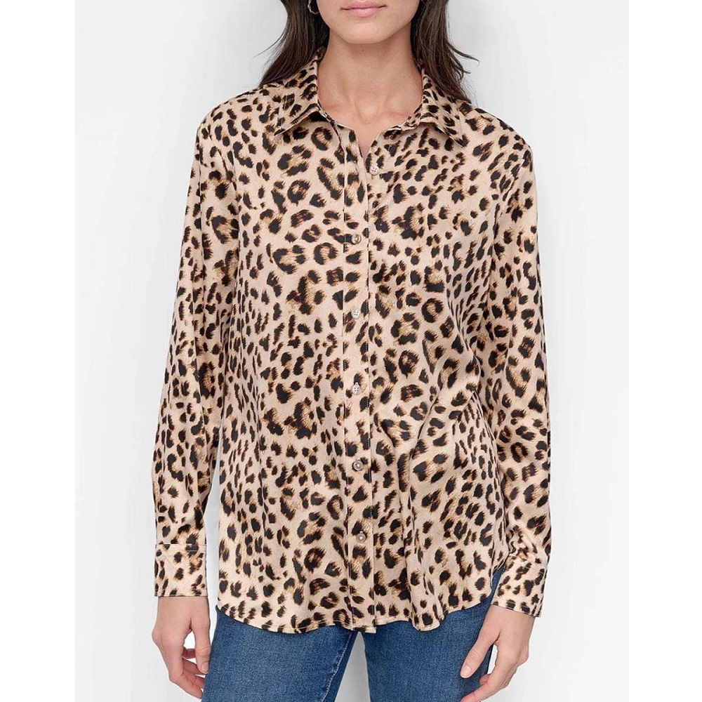 DKNY</br>DKNY DJ5W2029-L3Z Γυναικείο πουκάμισο Μπεζ Λεοπάρ