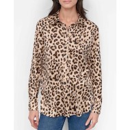 DKNY DJ5W2029-L3Z Γυναικείο πουκάμισο Μπεζ Λεοπάρ