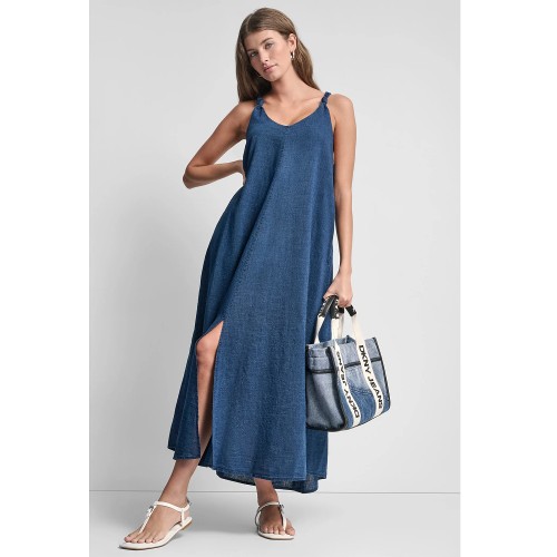 DKNY DJ6D9188-IND Γυναικείο Φόρεμα Μπλε