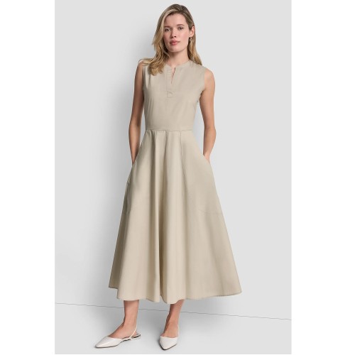 DKNY DJ6D9193-PBL Γυναικείο Φόρεμα Μπεζ