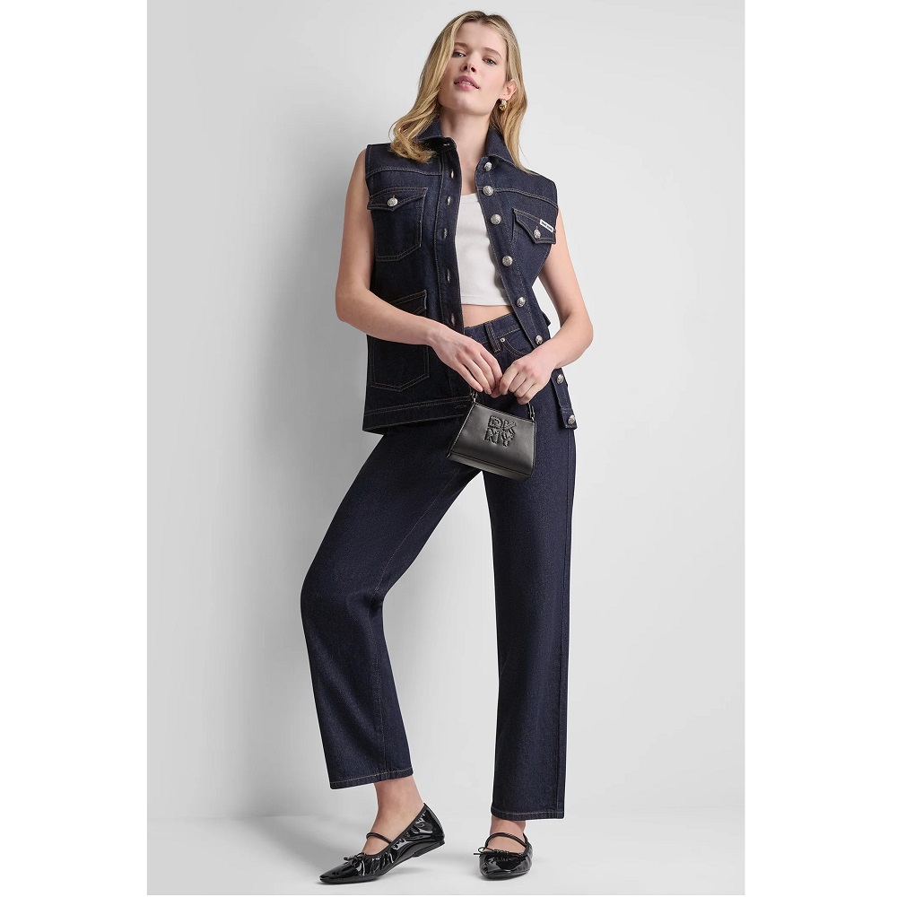 DKNY</br>DKNY DJ6G4249-O09 Γυναικείο Παντελόνι Τζιν Mid-Rise Classic Straight DKNY</br>DKNY DJ6G4249-O09 Γυναικείο Παντελόνι Τζιν Mid-Rise Classic Straight