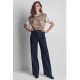 DKNY</br>DKNY DJ6M4240-NDO Γυναικείο Παντελόνι Τζιν High-Rise Pintucked Wide-Leg 