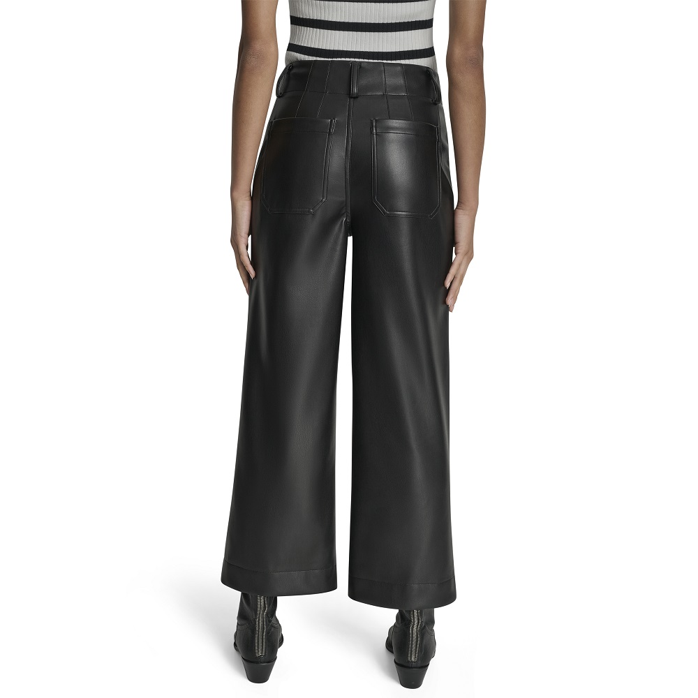 DKNY</br>DKNY DJ6P3117-BLK Γυναικείο Παντελόνι Μαύρο High-Rise Cropped Wide Leg DKNY</br>DKNY DJ6P3117-BLK Γυναικείο Παντελόνι Μαύρο High-Rise Cropped Wide Leg