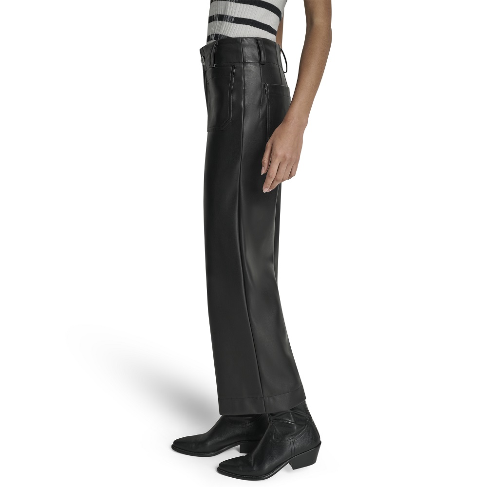 DKNY</br>DKNY DJ6P3117-BLK Γυναικείο Παντελόνι Μαύρο High-Rise Cropped Wide Leg DKNY</br>DKNY DJ6P3117-BLK Γυναικείο Παντελόνι Μαύρο High-Rise Cropped Wide Leg
