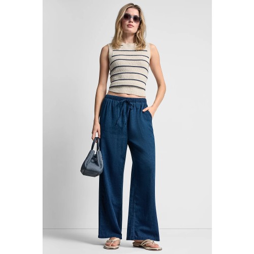 DKNY DJ6P3136-IND Γυναικείο Παντελόνι Μπλε