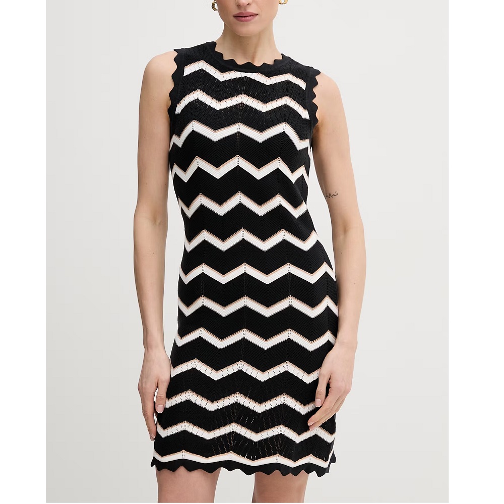 DKNY</br>DKNY DJ6R0205-BU5 Γυναικείο Φόρεμα Αμάνικο Μαύρο/Εκρού DKNY</br>DKNY DJ6R0205-BU5 Γυναικείο Φόρεμα Αμάνικο Μαύρο/Εκρού