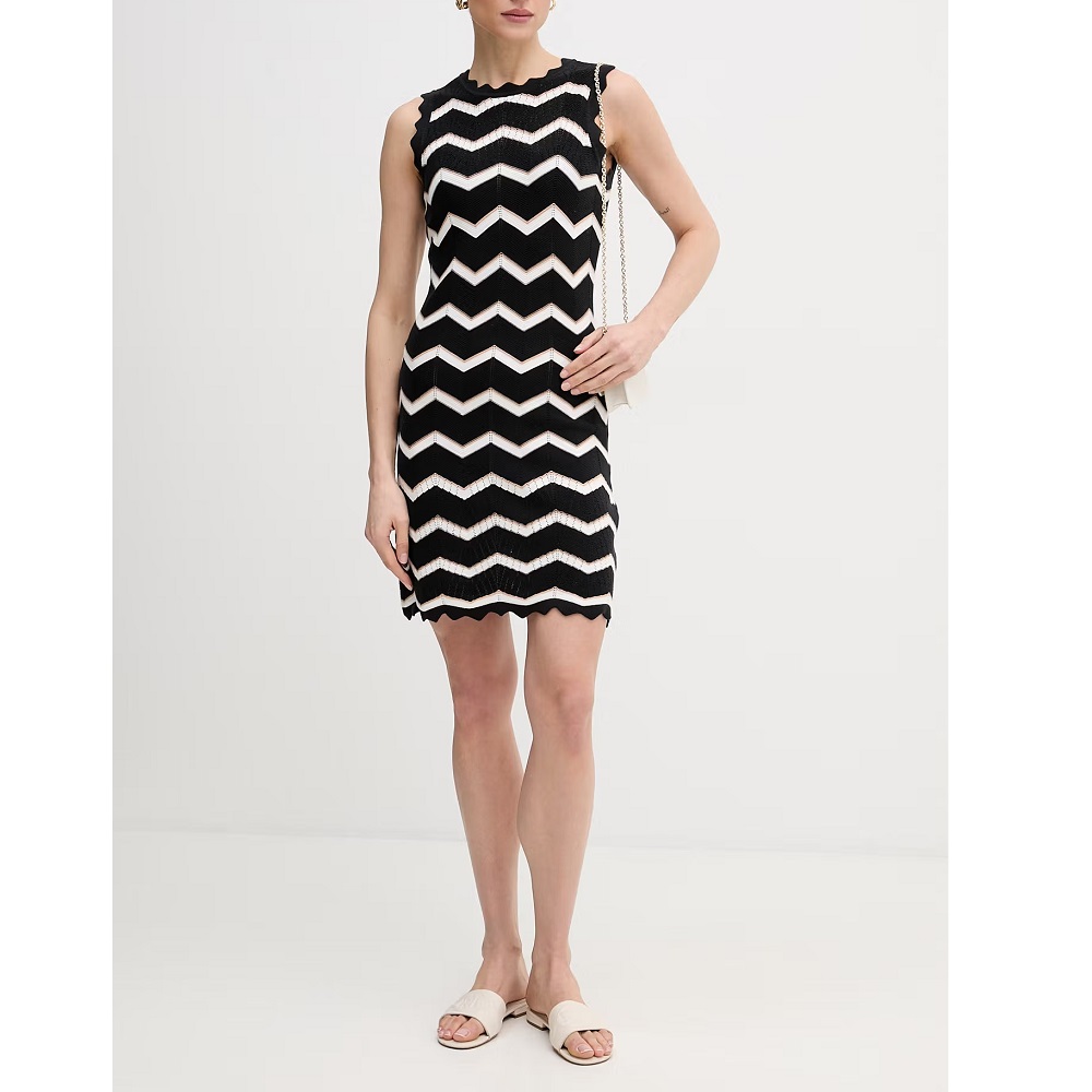DKNY</br>DKNY DJ6R0205-BU5 Γυναικείο Φόρεμα Αμάνικο Μαύρο/Εκρού DKNY</br>DKNY DJ6R0205-BU5 Γυναικείο Φόρεμα Αμάνικο Μαύρο/Εκρού