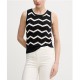 DKNY</br>DKNY DJ6R0206-BU5 Γυναικείο Πουλόβερ Αμάνικο Μαύρο/Εκρού DKNY</br>DKNY DJ6R0206-BU5 Γυναικείο Πουλόβερ Αμάνικο Μαύρο/Εκρού