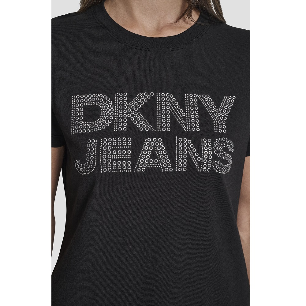 DKNY</br>DKNY DJ6T1692-BSV Γυναικείο T-shirt Μαύρο/Ασημί