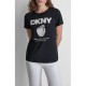 DKNY</br>DKNY DJ6T1796-2L5 Γυναικείο T-shirt Μαύρο/Εκρού DKNY</br>DKNY DJ6T1796-2L5 Γυναικείο T-shirt Μαύρο/Εκρού