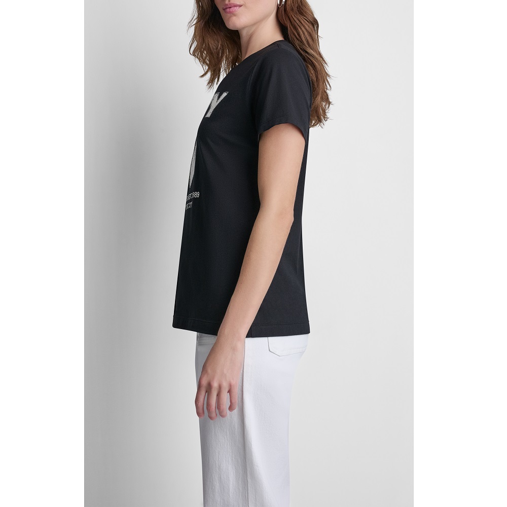 DKNY</br>DKNY DJ6T1796-2L5 Γυναικείο T-shirt Μαύρο/Εκρού DKNY</br>DKNY DJ6T1796-2L5 Γυναικείο T-shirt Μαύρο/Εκρού
