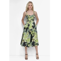 Γυναικείο Φόρεμα Μαύρο Πολύχρωμο DD5A2H48-1BM DKNY
