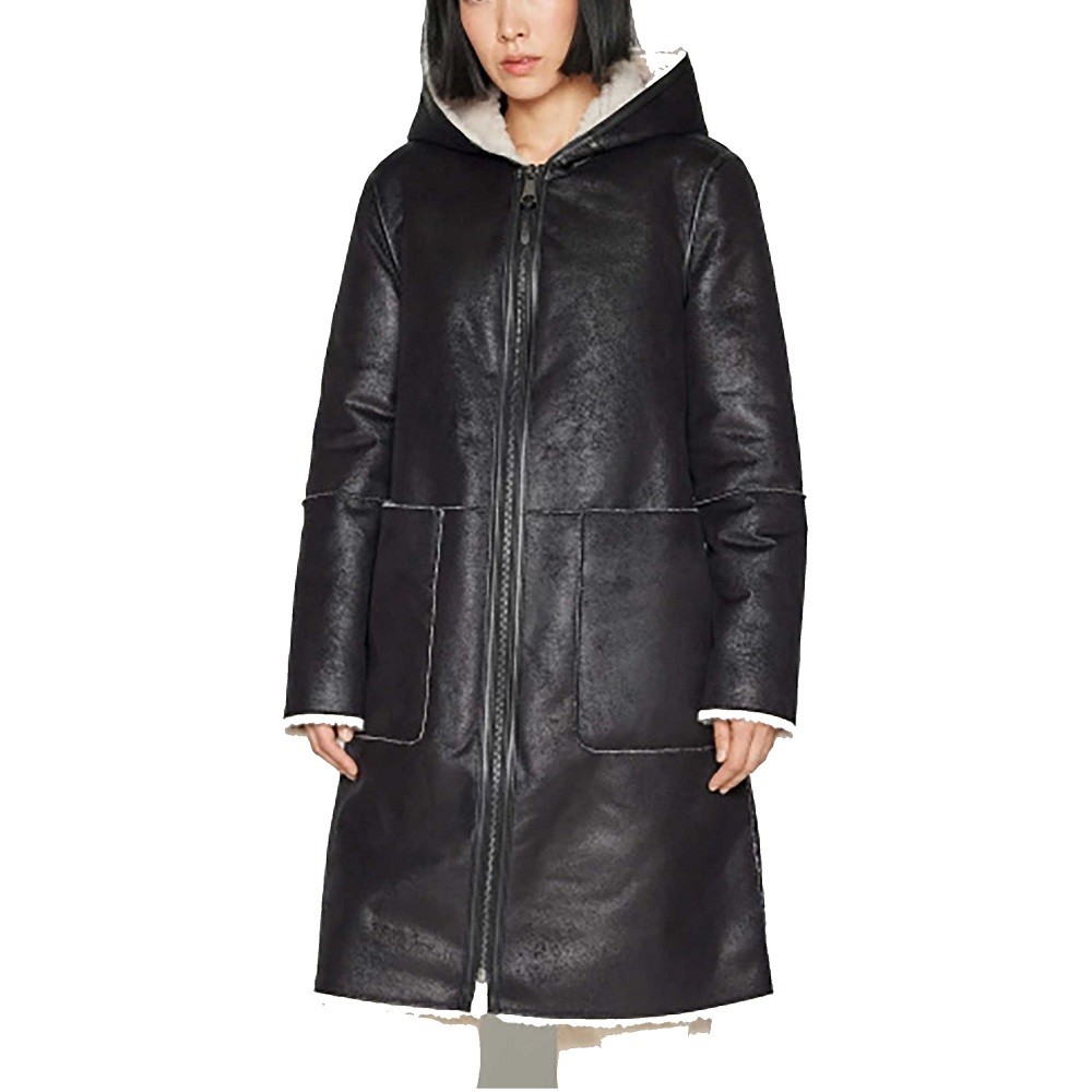 DKNY</br>Γυναικείο Faux Suede Παλτό Μαύρο DL3MFL67-BLK DKNY DKNY</br>Γυναικείο Faux Suede Παλτό Μαύρο DL3MFL67-BLK DKNY